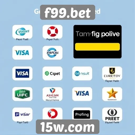Métodos de pagamento disponíveis no f99.bet